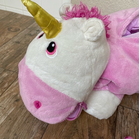 STUFFIES Prancine The Unicorn Plush Pockets -20” - Picture 4 of 7